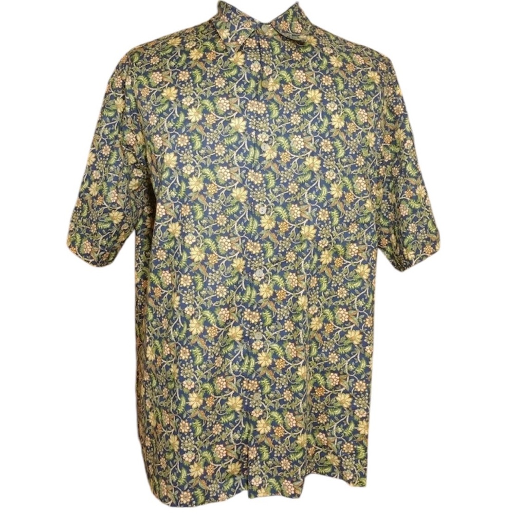 Tori Richard Cotton Lawn Design Hawaiia Shirt Sz L